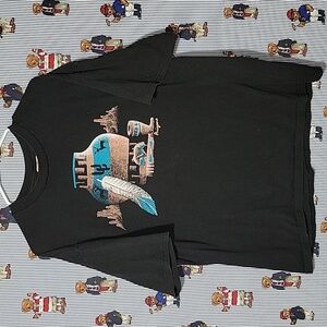 Vintage 90s Native American Pottery Southwest Navajo T-Shirt Size XXL Usa Made